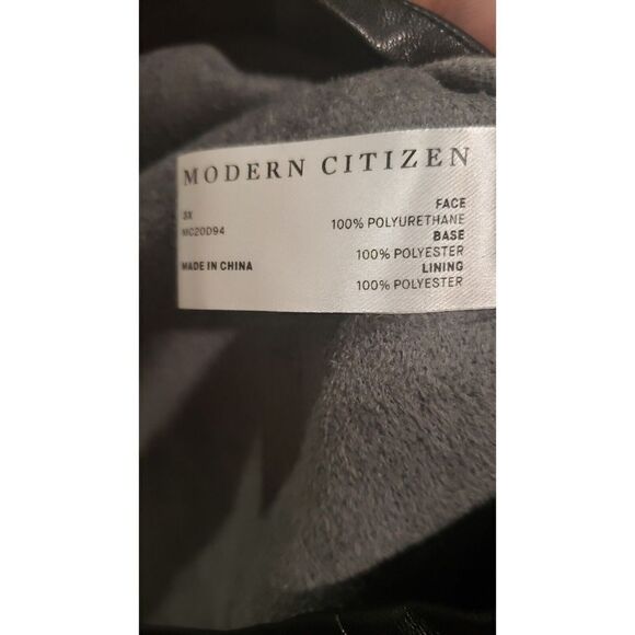 Modern Citizen Pilar Vegan Leather Tie Front Dress - Size 3X - Picture 8 of 9